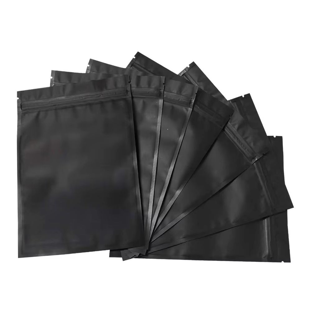 Sac refermable à fermeture éclair pour poudre d'herbes de café, pochettes plates anti-odeur, petits