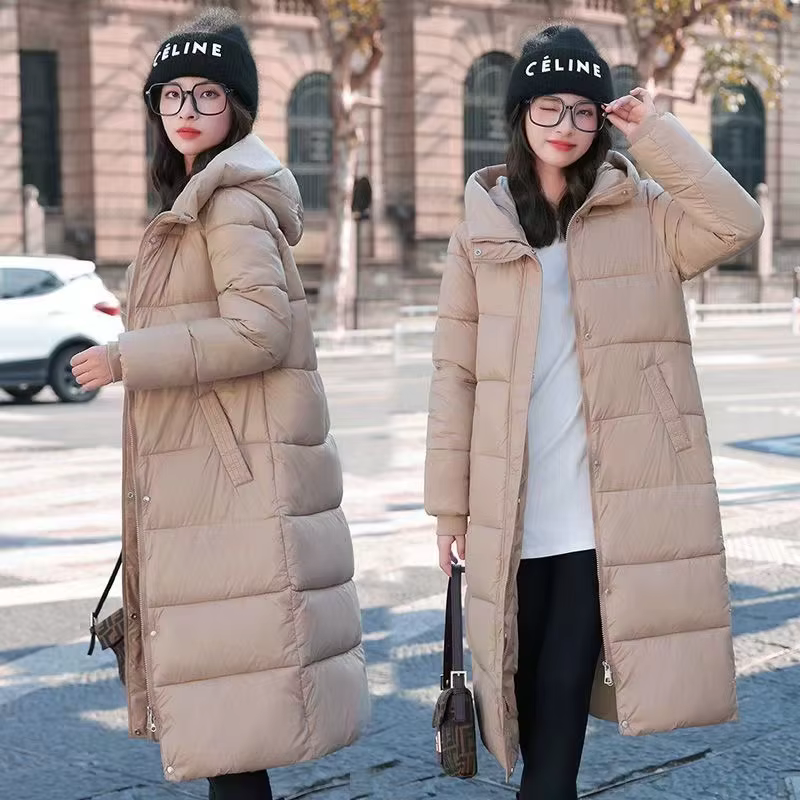 Veste matelassurera en coton chaud pour femmes, Parkas longues, Manteau de neige, Vêtements d'extéri