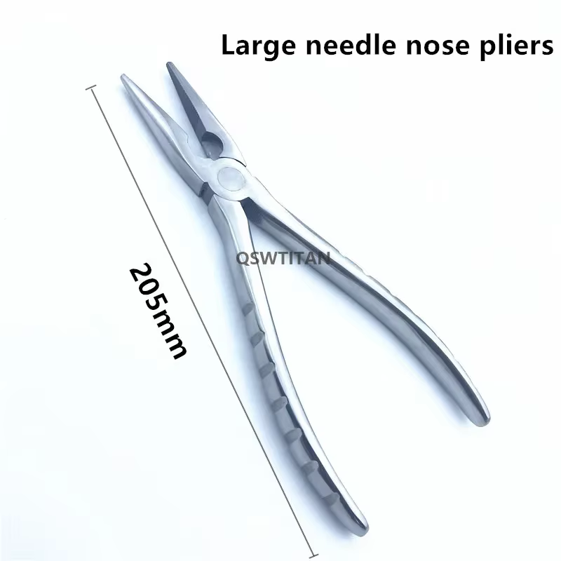 Pince Antarctique Plate avec Mâchoires Dentelées, Instrument Orthopédique Vétérinaire, Grand, Petit