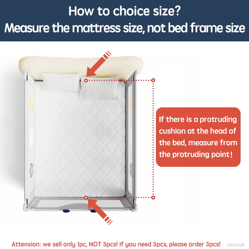PANGDUpun1-Barrière de sécurité contre les chutes pour lit de parents, garde-rail de lit, protection