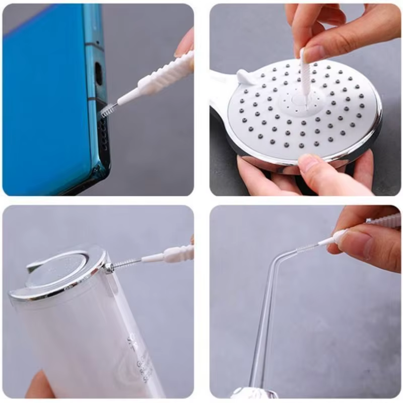 Brosse de nettoyage de douche, 10 à 500 pièces, Micro buse de brosse en Nylon, outils de nettoyage A