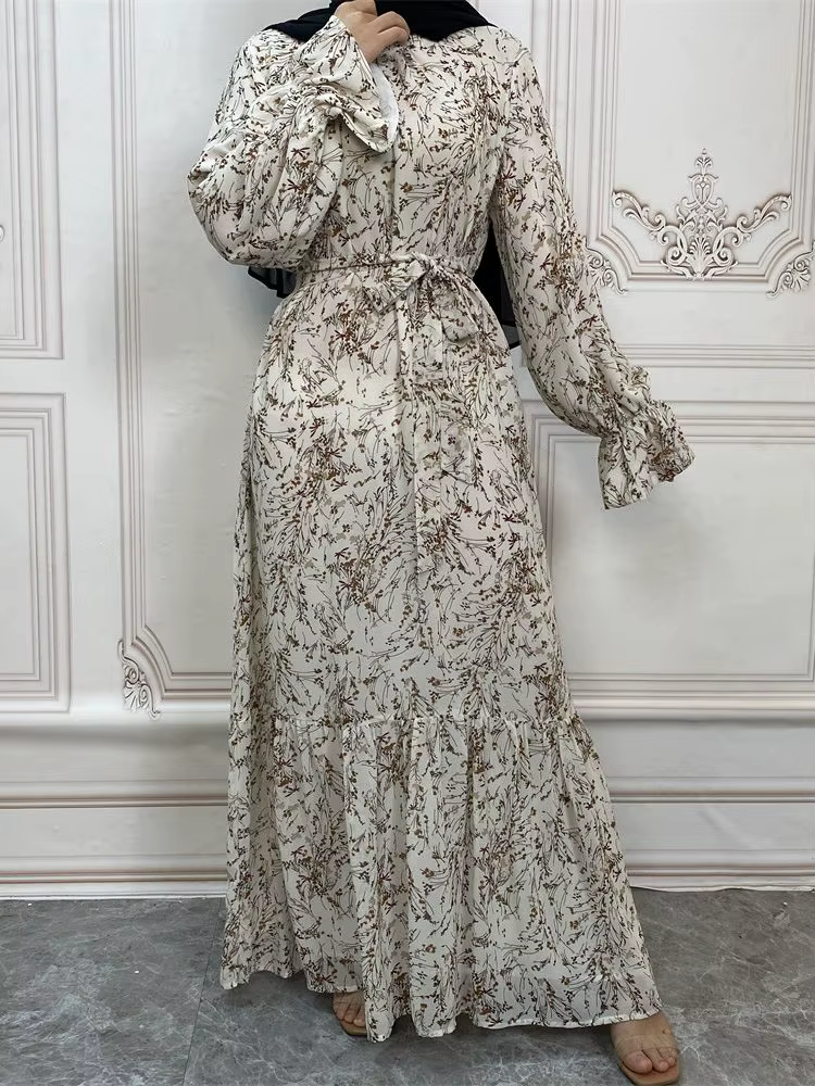 Abaya-Robe Longue Hijab pour Femme, Tenue Musulmane Modeste, Kaftans pour Ramadan, Turquie, Islam, A