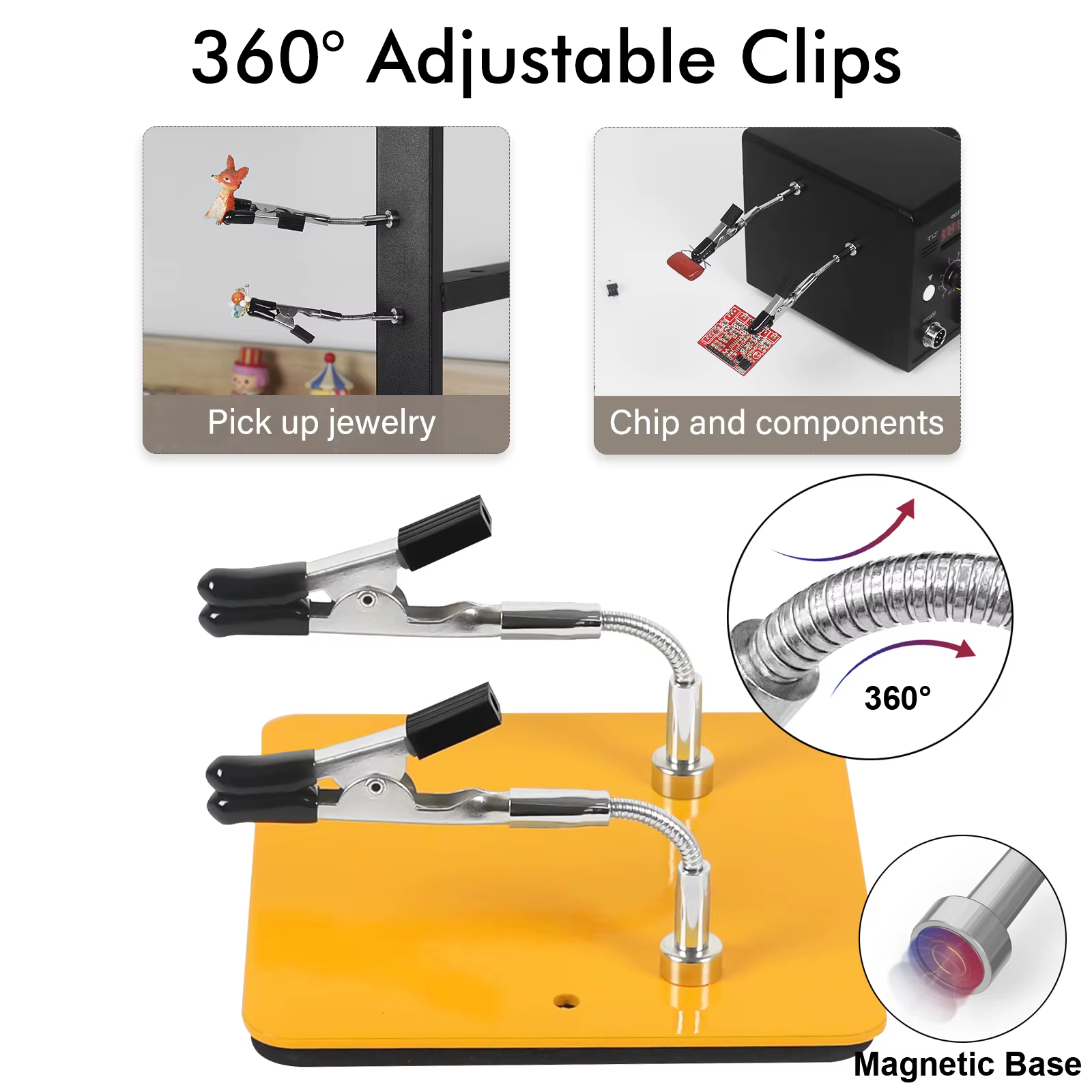 Toolour – outil de soudage magnétique pour aider les mains, presse, réglage de la Distance, Clip PCB