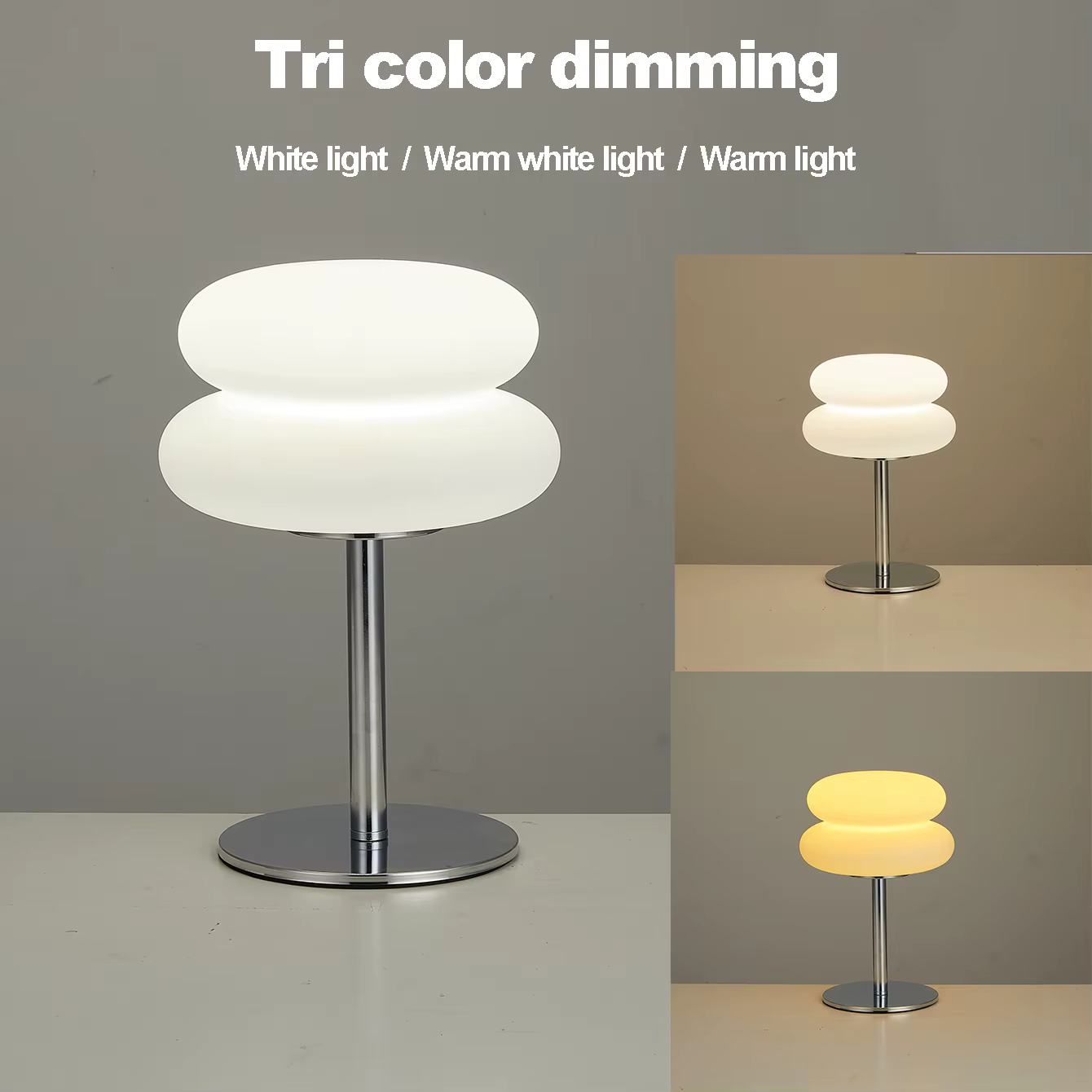 Bauhaus lampe de table abat-jour en plastique chambre chevet salon lampe champignon nordique 9 nivea