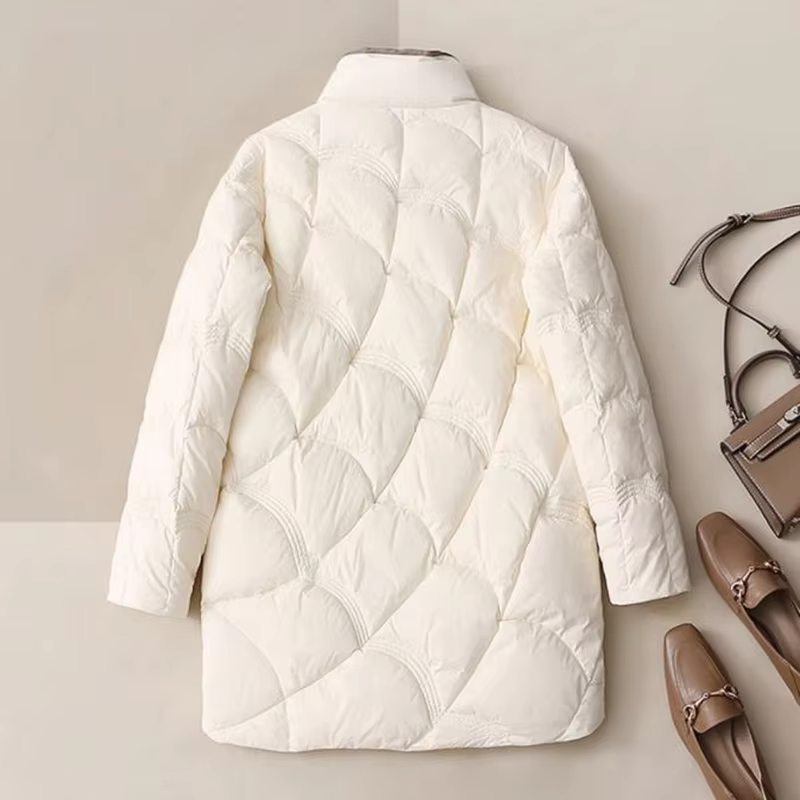 SEDUTMO-Veste Longue en Duvet de Canard pour Femme, Manteau Ultra observateur, Slim, Vintage, Décont