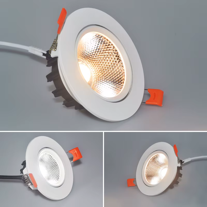 Dimmable AC85V-265V 5W 7W 9W 12W 15W18W LED Downlights Epistar puce COB encastré plafonniers spots p