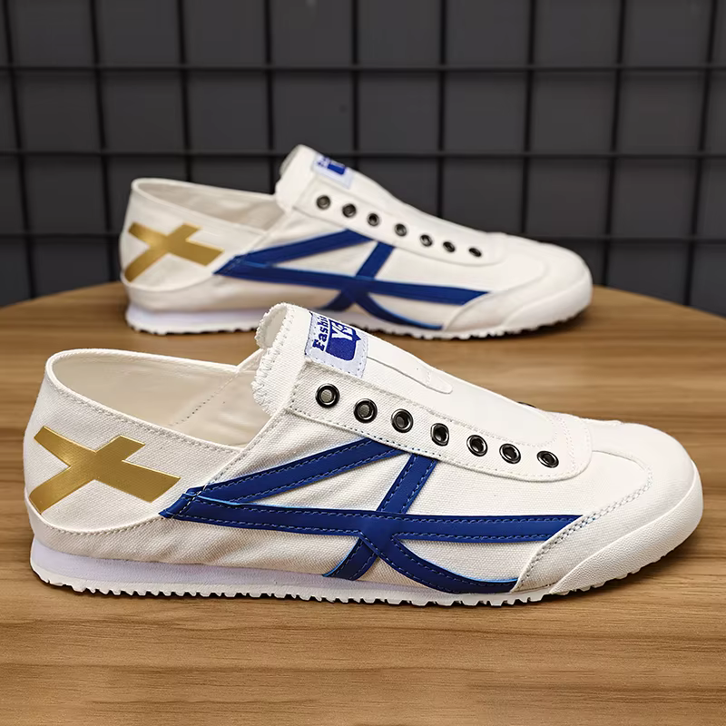 Chaussures de course classiques pour hommes, chaussures de sport à lacets à fond plat, chaussures de