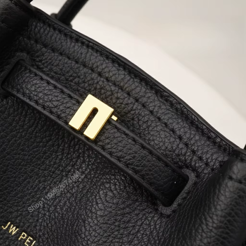 Sac fourre-tout en cuir grainé JW PEI Hana pour femme, sac à main de luxe à poignée supérieure, sac 