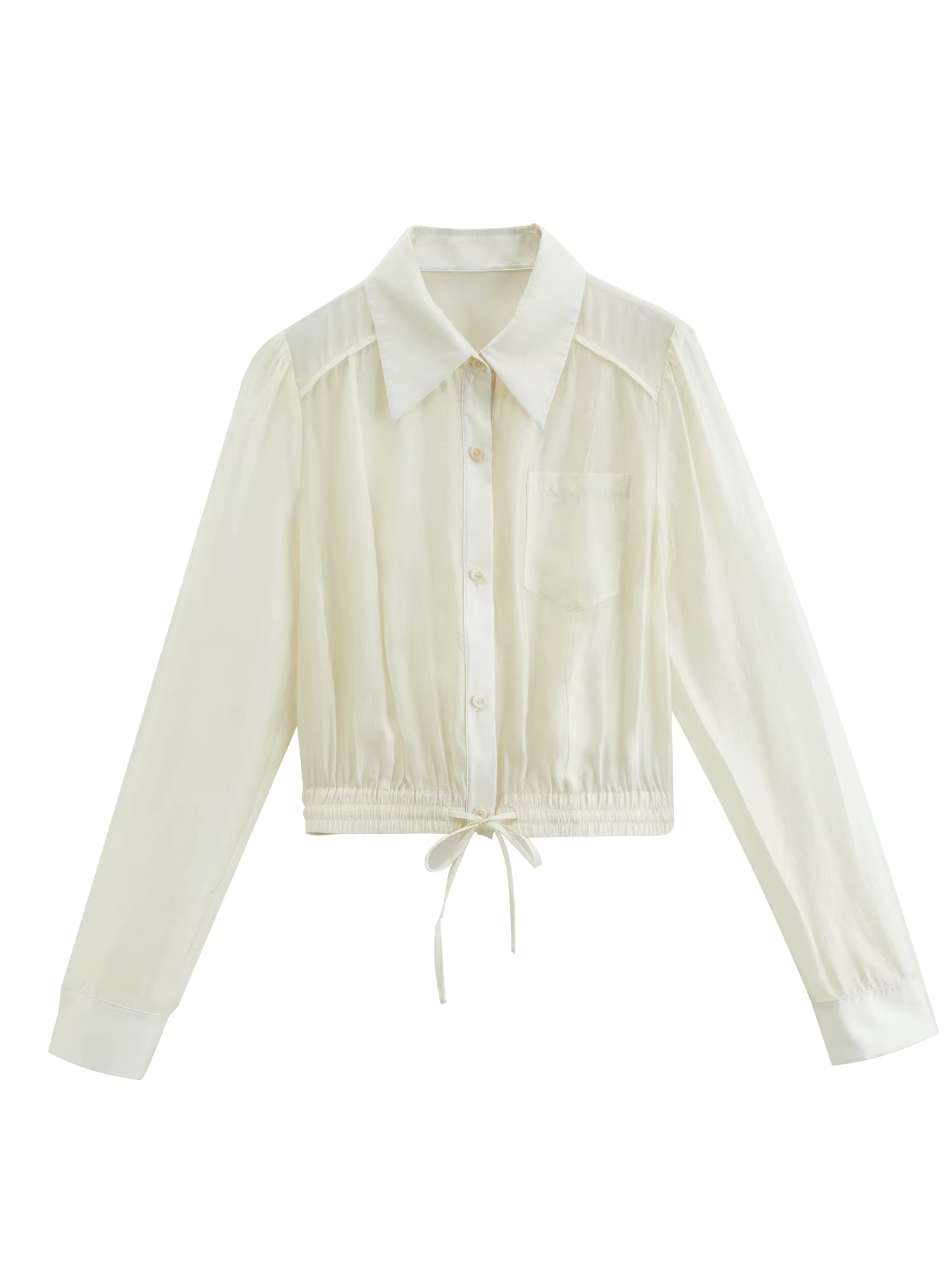 ZIQIAO 2026 Chemise légère et aérée pour femme, à manches longues, boutonnée, avec col à revers, res