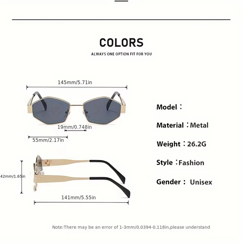 2 pièces Vintage Style Punk lunettes de soleil rétro rond cadre en métal femmes lunettes de soleil l