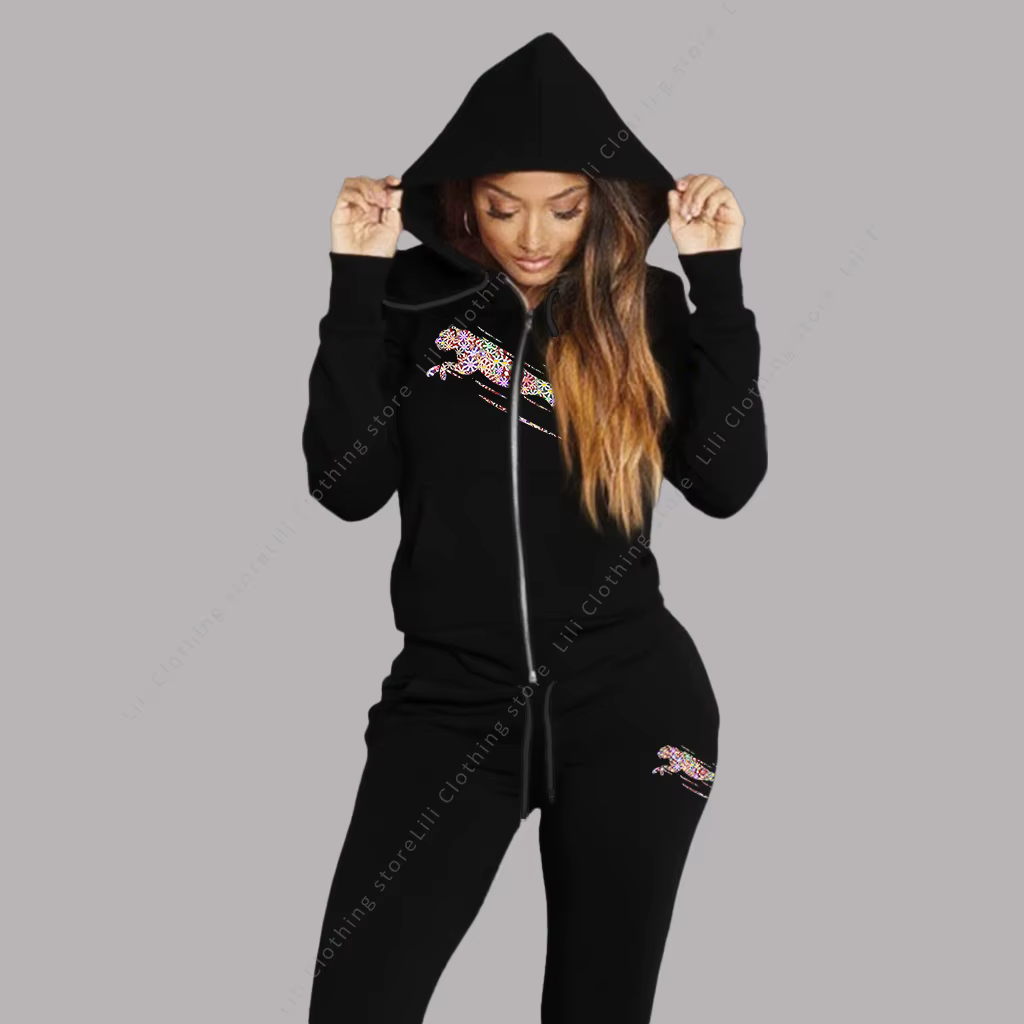 Survêtement femme sweat à capuche esthétique sweats pantalons de survêtement 2 pièces ensemble cardi