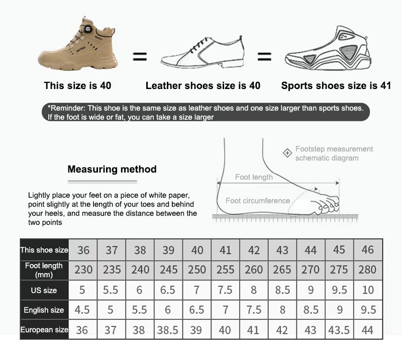 Men Rotating Button Labor Protection Shoes Anti-smash Anti Puncture Safety Shoes Work Boots Steel To