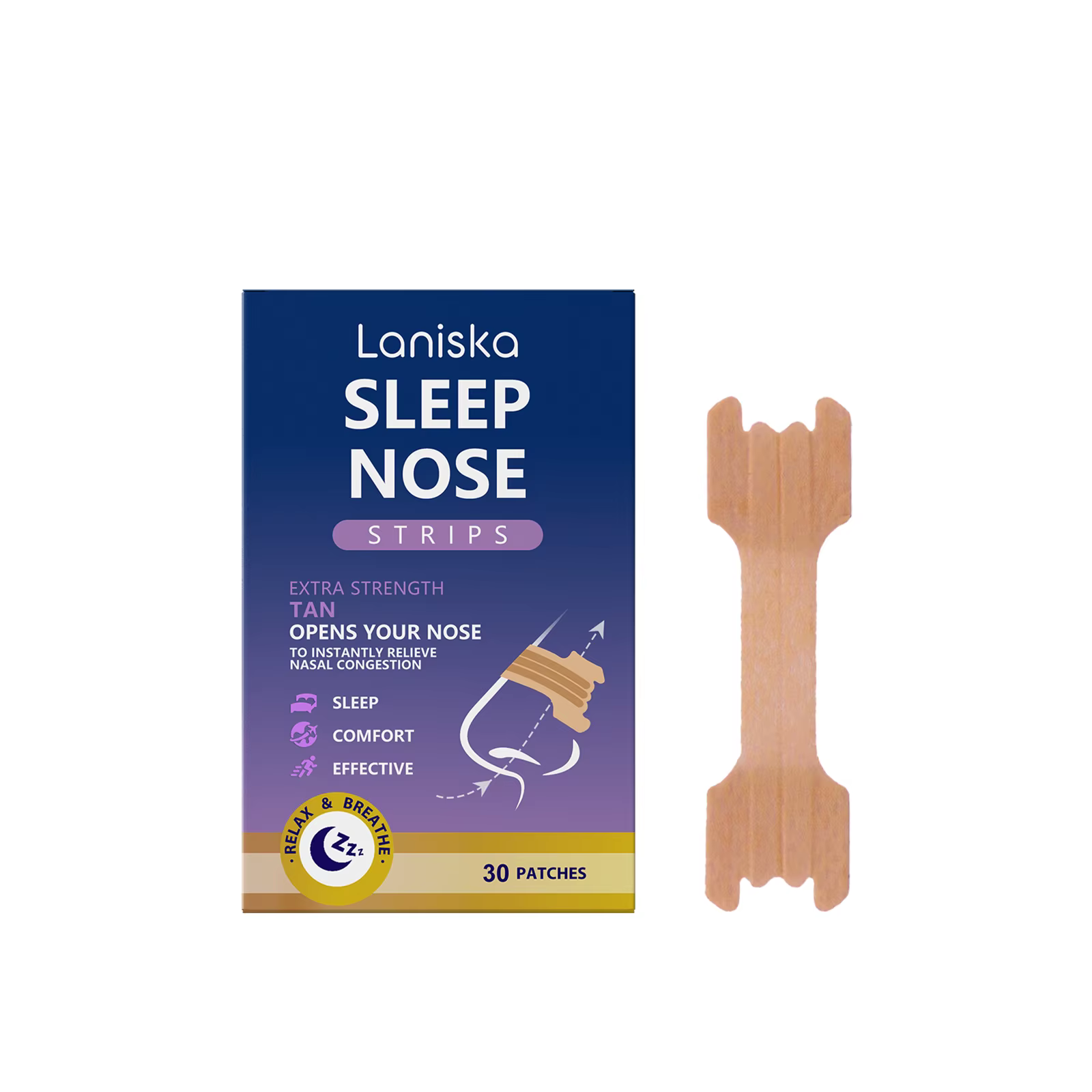 Bandes nasales pour dormir : Soulagement du ronflement nocturne pour un sommeil réparateur et des nu