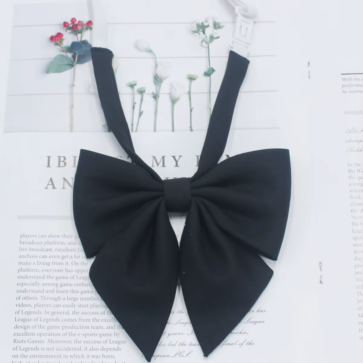 Nœud papillon rouge uni en coton pour étudiantes, cravates papillon pour uniforme, nœuds papillon po