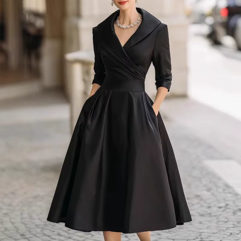 Robe longue élégante et ajustée à manches longues pour femme, style mode et tempérament, taille form