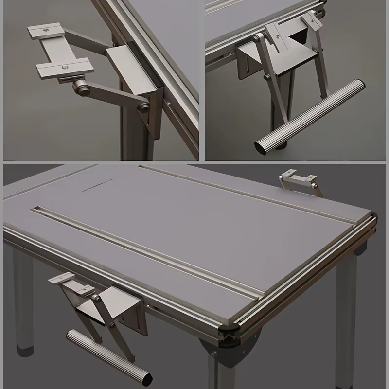 1 ensemble pour scie circulaire, Rail de guidage, pistes, réglage de l'ascenseur, Table de coupe dro
