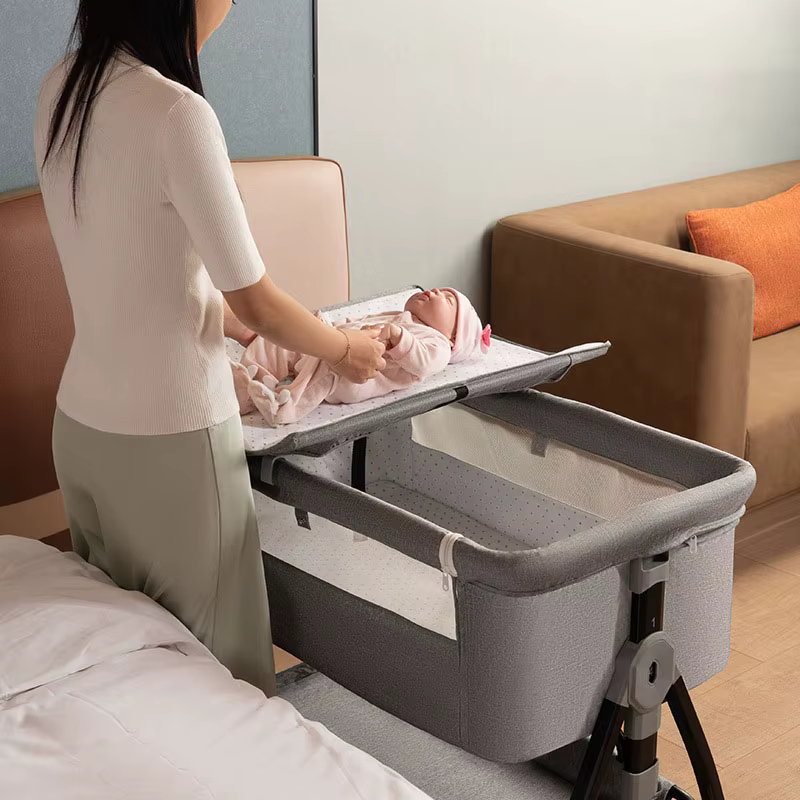Berceau pour nouveau-né avec moustiquaire, berceau pliable et amovible pour bébé, berceau de couchag