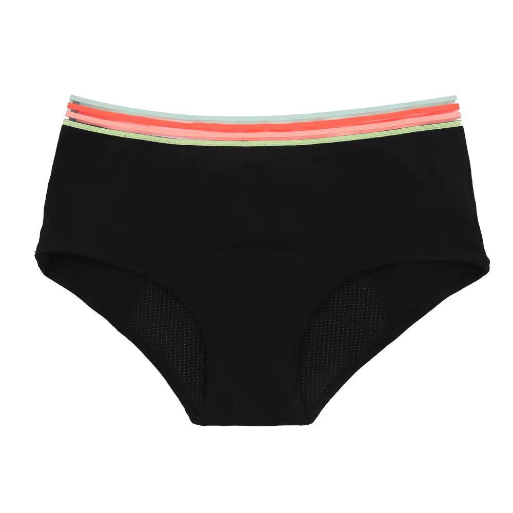 Culottes menstruelles 4 couches pour incontinence légère à modérée, taille haute, en coton doux, lav