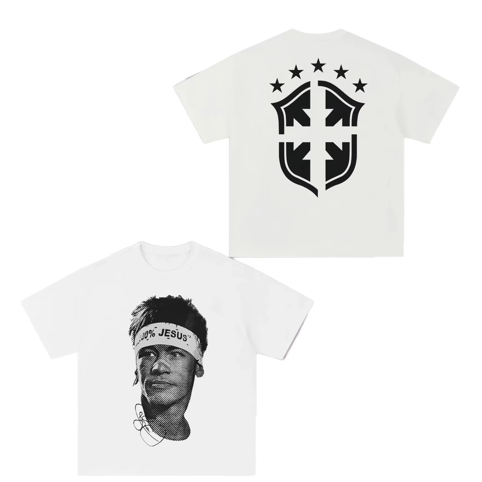 T-shirt à manches courtes imprimé Neymar Star du football américain pour femme – Vêtement athleisure