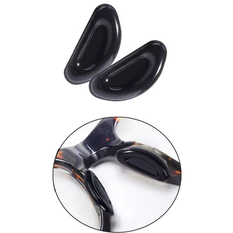 20 pièces plaquette nasale adhésive, plaquettes nasales pour lunettes bâton sur Silicone anti-dérapa