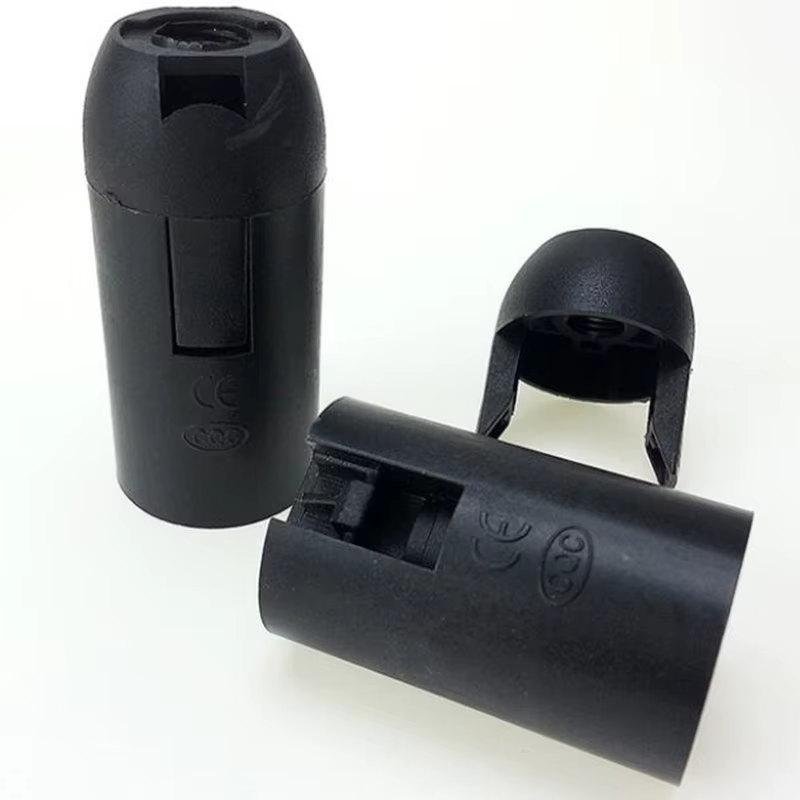 Support de lampe E14 pratique, 10 pièces, anneau d'abat-jour, 2A 250V, 2 couleurs, petit capuchon à 