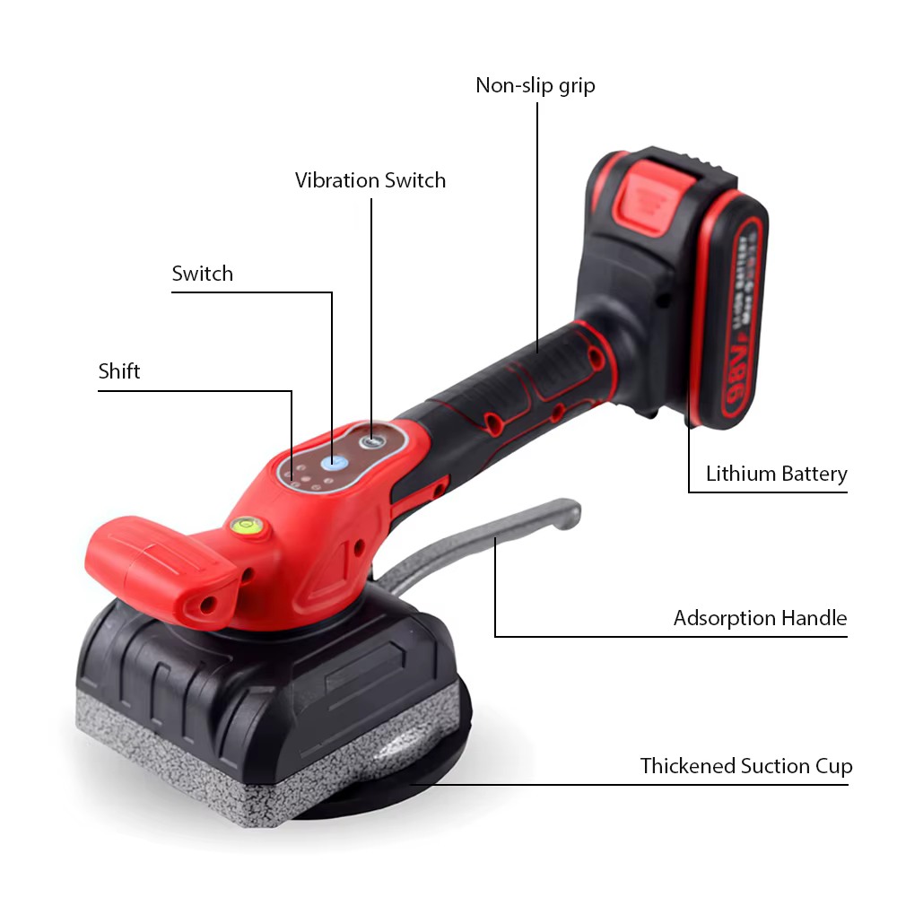 Machine à carrelage sans fil, 200KG, vibrateur de carrelage, 5 vitesses, outils électriques de nivel