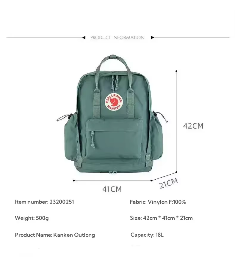 Fjallraven Sac à dos classique Outlong de grande capacité pour hommes et femmes, sac multifonctionne