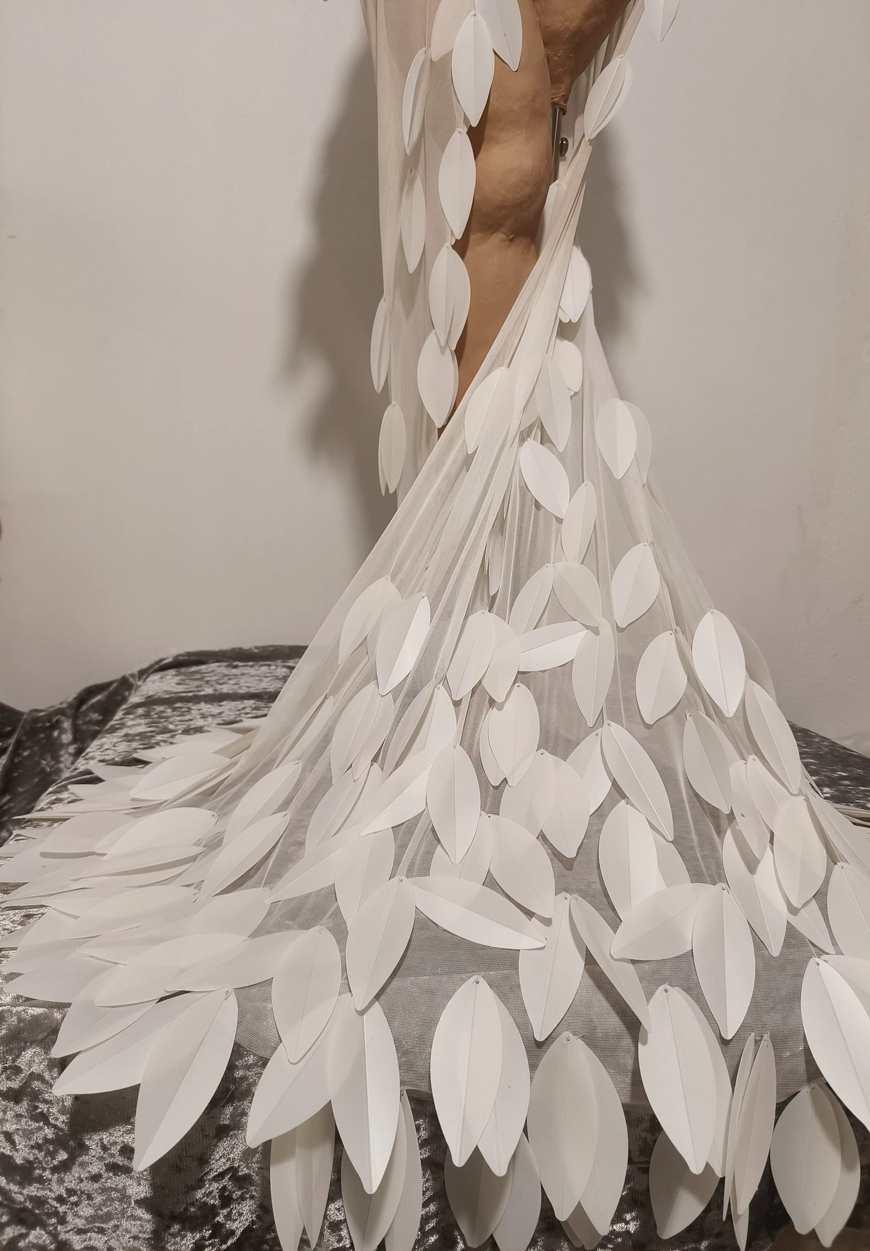 Robe Maxi transparente en maille sans bretelles, élégante, perles brillantes, pour femmes, fête d'an