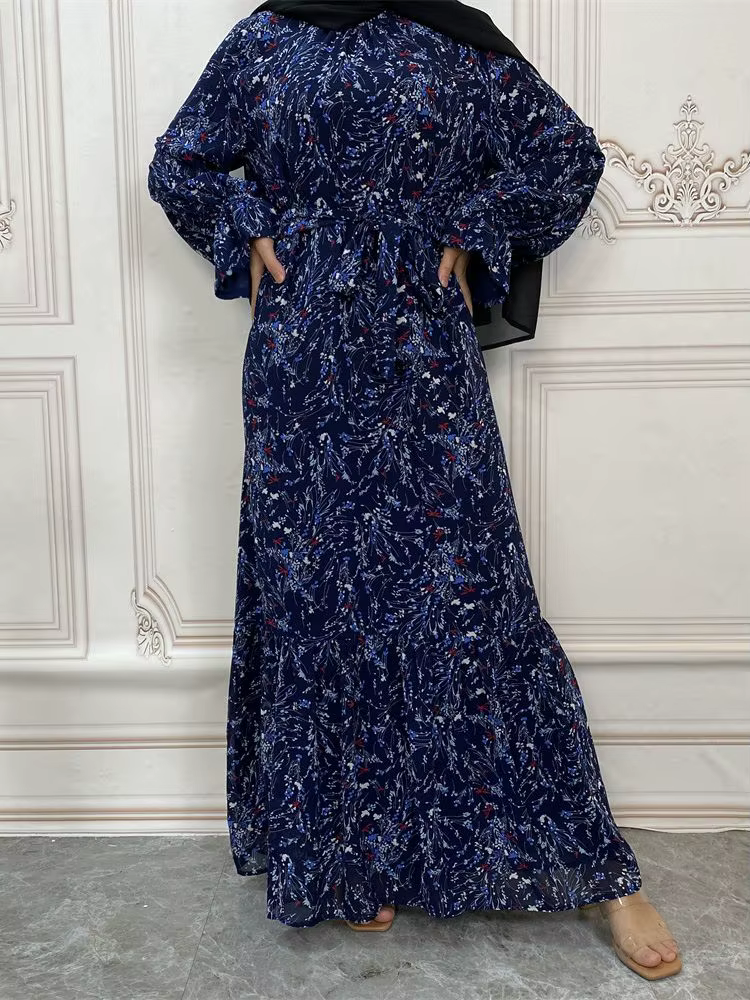 Abaya-Robe Longue Hijab pour Femme, Tenue Musulmane Modeste, Kaftans pour Ramadan, Turquie, Islam, A