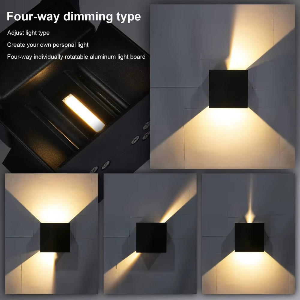SUNMEIYI 12W mur LED lumière extérieure étanche IP65 porche jardin applique balcon terrasse décorati