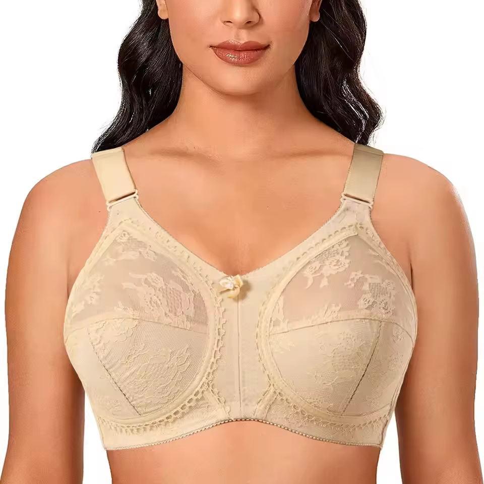 Soutien-gorge Sexy grande taille pour femmes, sous-vêtements en dentelle, Lingerie sans fil, brassiè