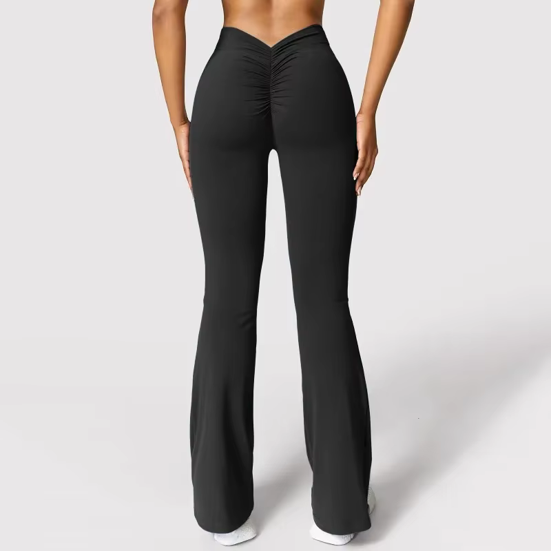 Mode Micro corne Leggings femmes v-back taille pantalons de sport taille haute Push Up fesses pantal