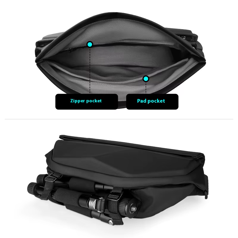 Mark Ryden coque rigide hommes sac à bandoulière insérer boucle rabat magnétique étanche sac à bando