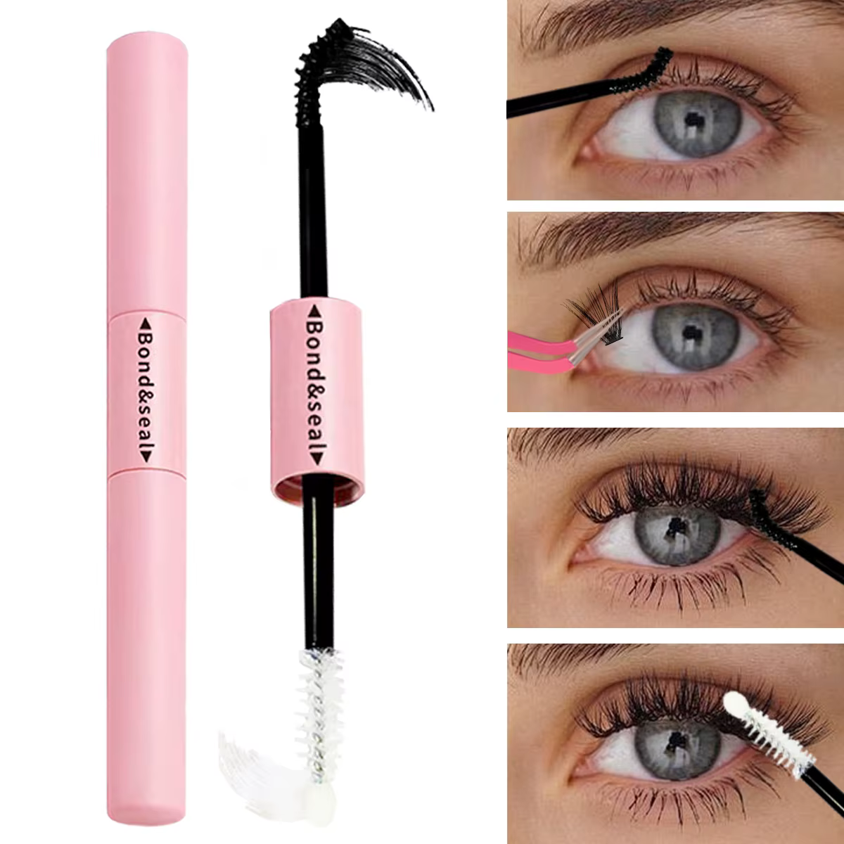 Colle et scellage de cils pour grappes de cils, colle fixe forte, durable 48H, colle pour extensions
