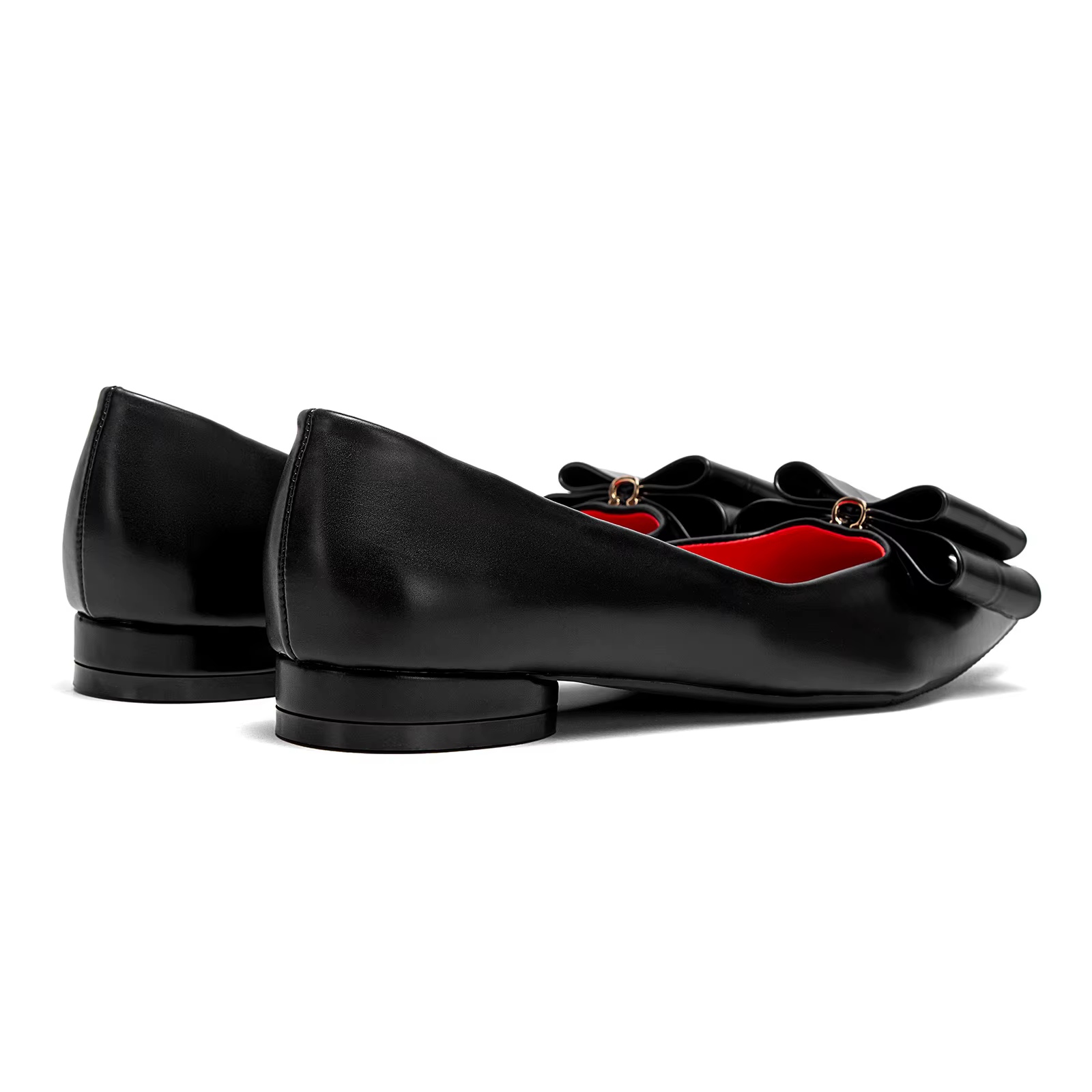CHCH chaussures plates pour femmes nouvelles chaussures d'affaires à nœud pointu noir chaussures pou