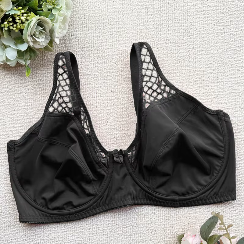 Soutien-gorge minimiseur grande taille pour femmes, à armatures, non rembourré, couverture complète,