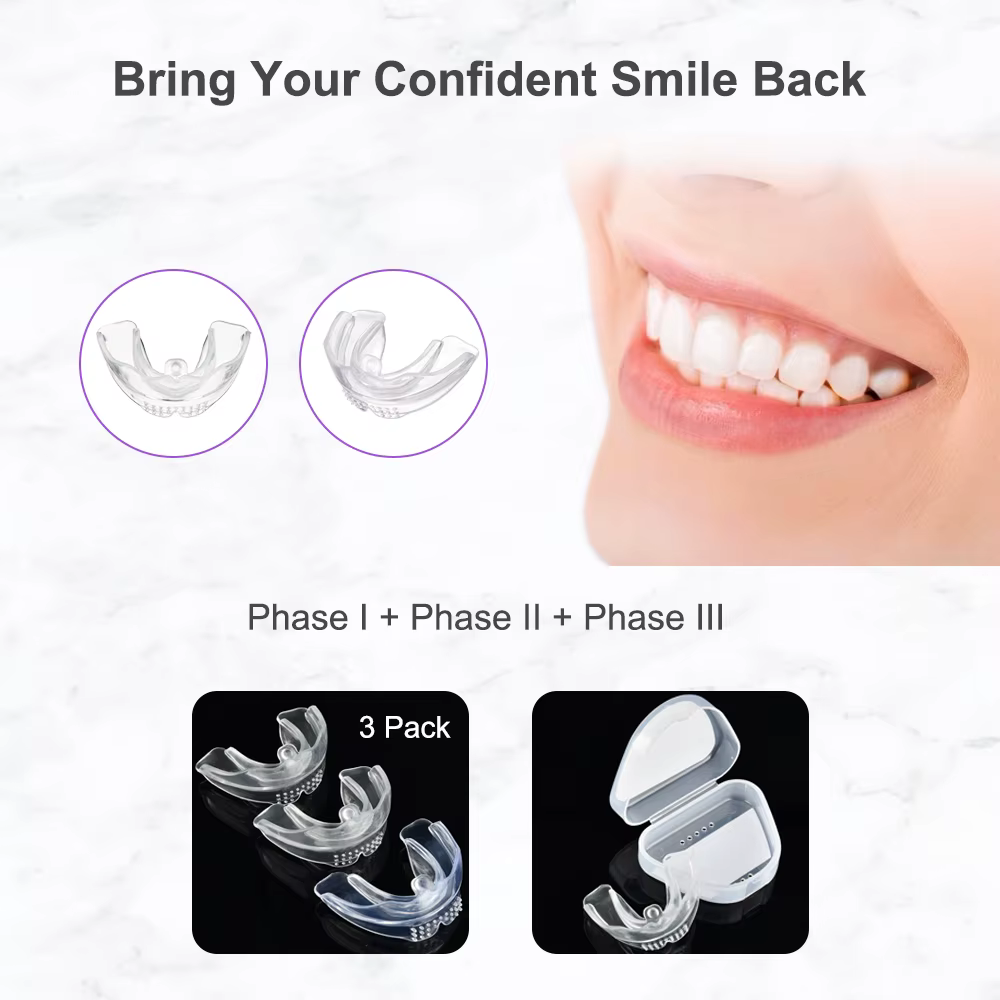 Appareil dentaire, accolades orthodontiques, entraîneur de dents, entraîneur d'alignement, embout po