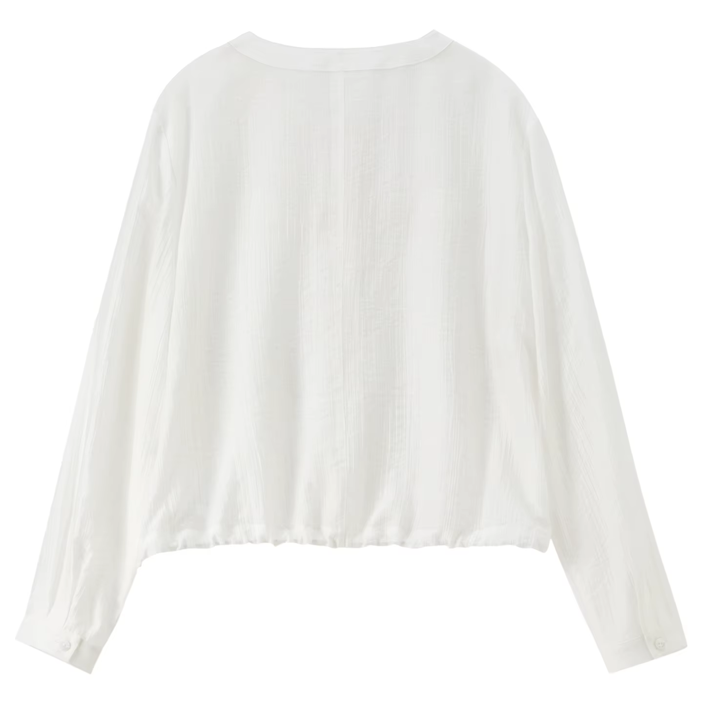 Chemisier surdimensionné en Lyocell SENTUBILA pour femme, collection Printemps-Été 2026, col rond, m