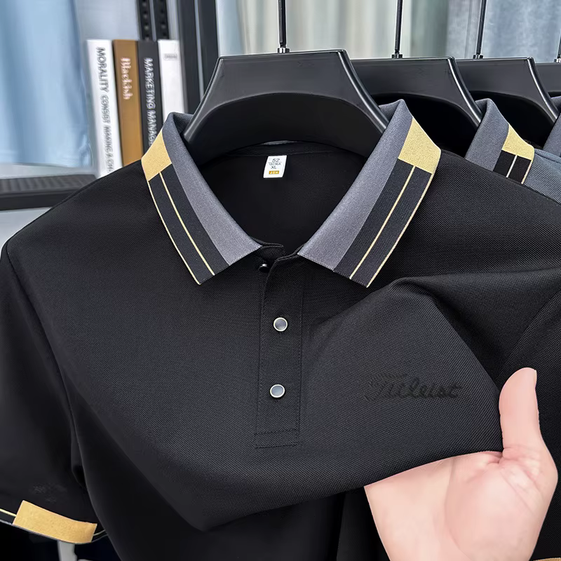 Polo à manches courtes pour homme, design de marque, col à revers, nouvelle collection été, t-shirt 