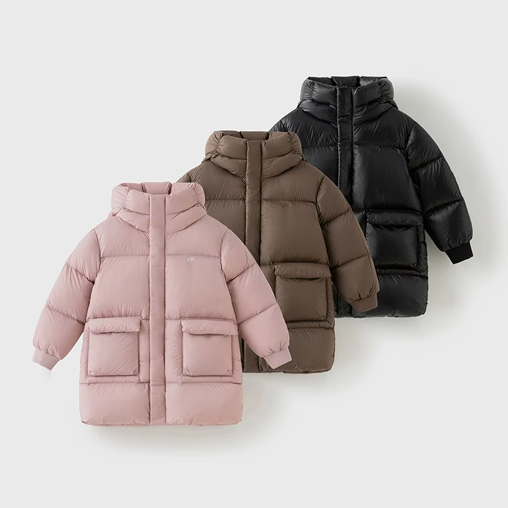 Dave Bella filles garçons épaissir vers le bas Parka veste à capuche enfants hiver chaud vers le bas