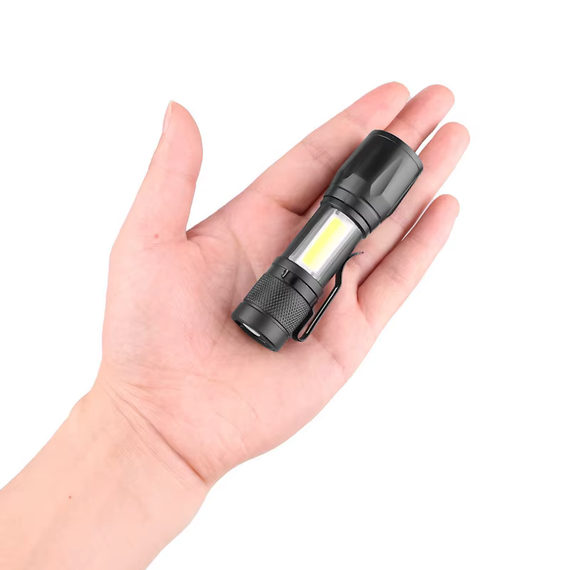 Mini lampe de poche LED Rechargeable COB + XPE, torche Portable, lanterne de Camping, lumière de mis