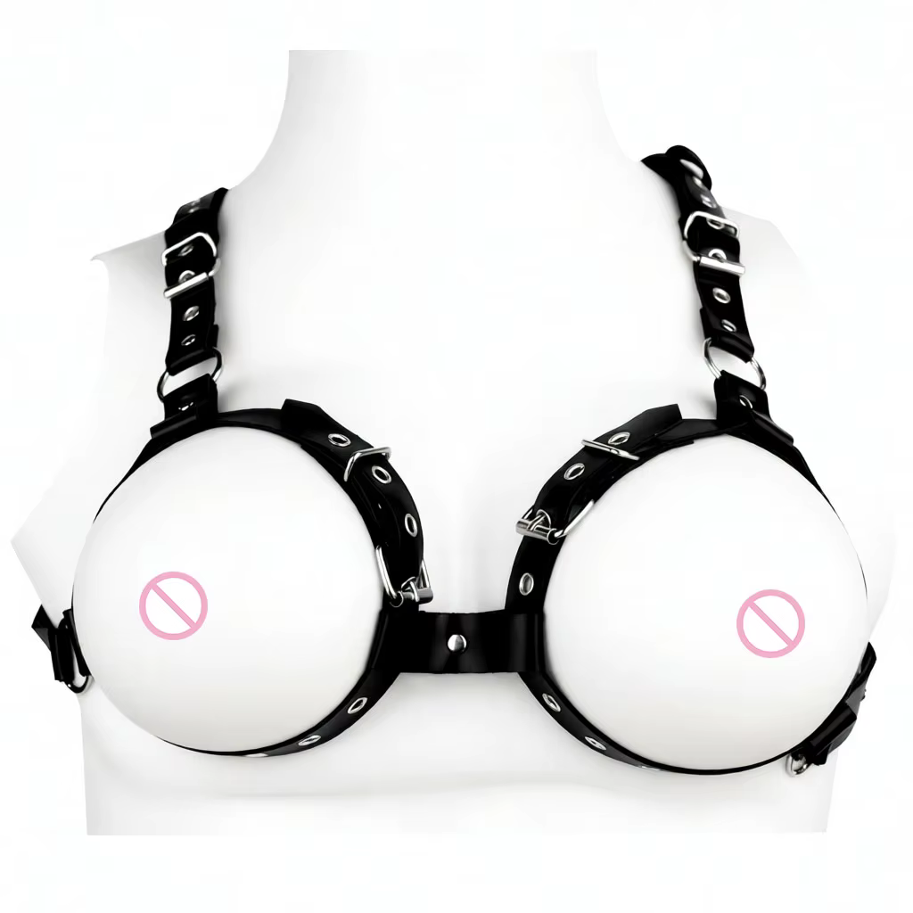QKKQ – soutien-gorge érotique BDSM portable avec pince à tétons, corsage de Bondage de poitrine régl