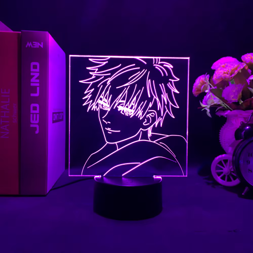Lampe Anime Satoru Gojo Jujutsu Kaisen Led veilleuse pour cadeau d'anniversaire Jujutsu Kaisen veill
