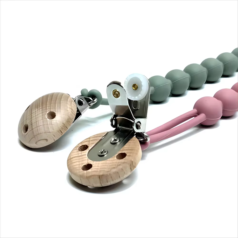 1/9 pièces bébé une chaîne de sucette bébé sucette lanière de qualité alimentaire Silicone dentition