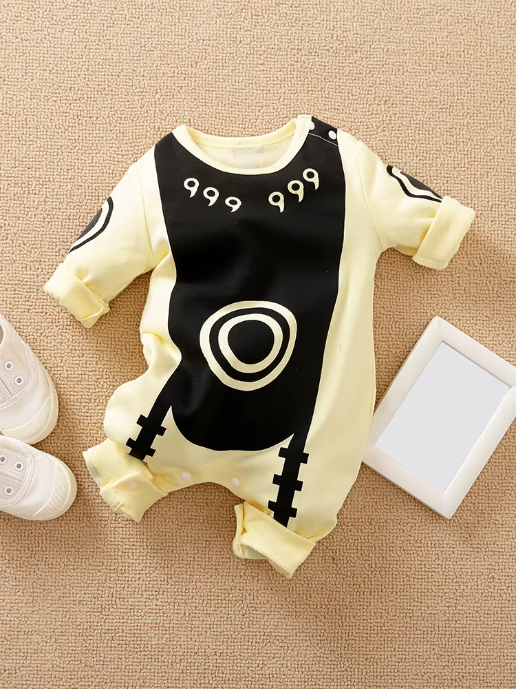Body en coton à manches longues pour nouveau-né, Style Cape Anime, barboteuse mignonne pour enfants