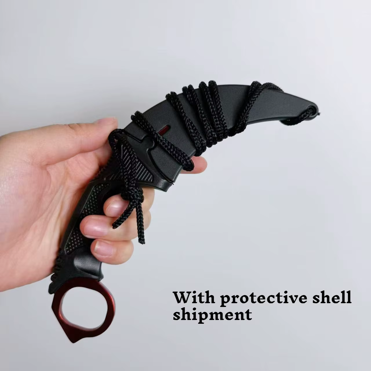 10 styles de Karambit en métal avec gaine en plastique, accessoires de jeu, couteaux à griffes color