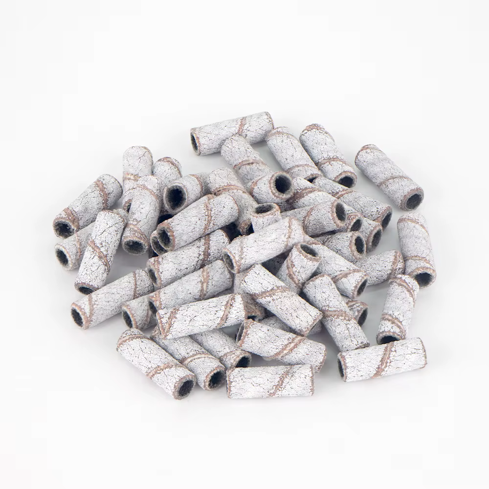 30 pièces 3.1MM Mini bandes de ponçage pour ongles avec arbre 3/32 "forets pour ongles bandes de sab