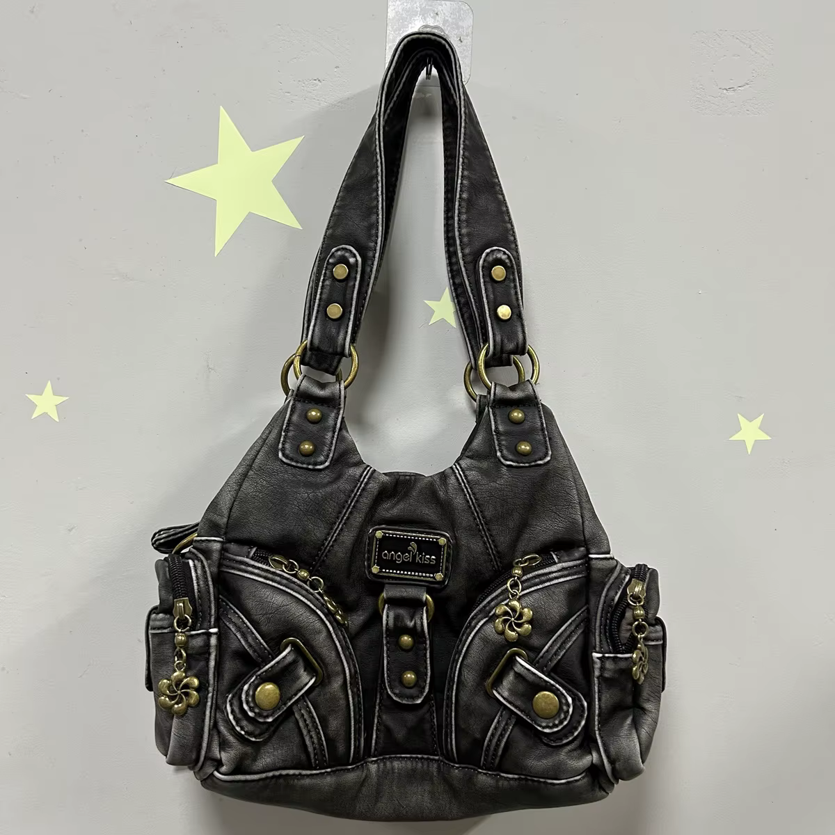 Sacs à main pour femmes, petit sac à bandoulière, fourre-tout souple, sacoche à la mode multi-poches