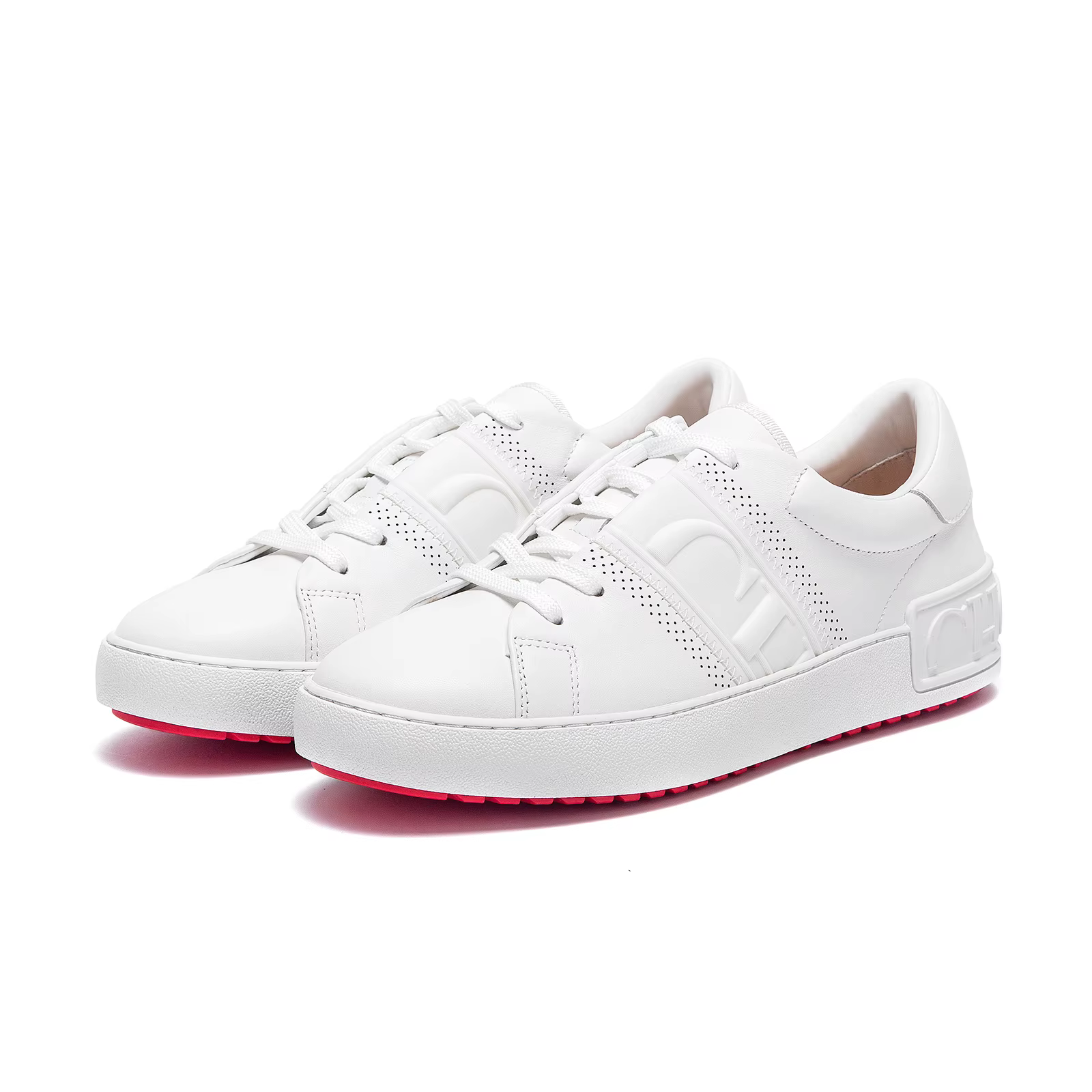 Femmes chaussures décontractées blanc plat conseil chaussures équilibre technologie presse semelle c