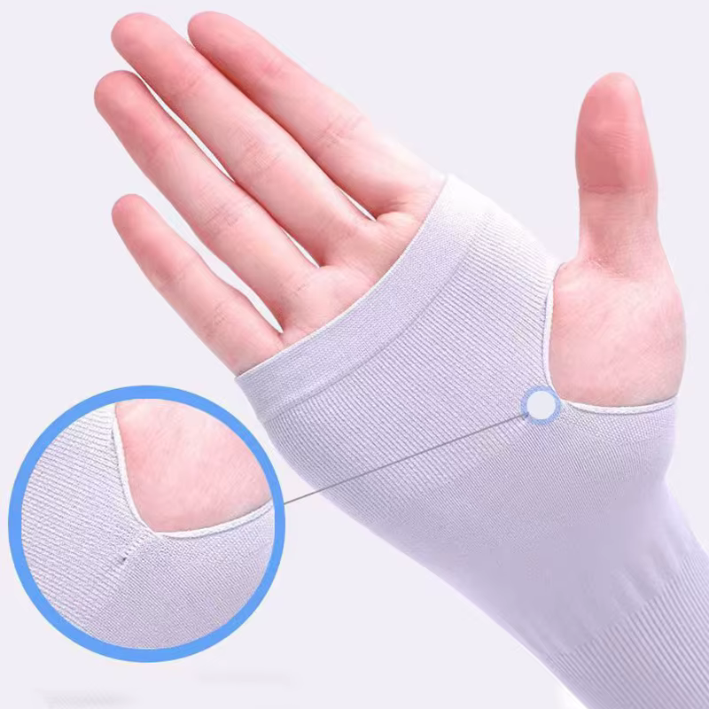 Gants d'été fins et longs, manches en soie glacée, Protection solaire pour activités de plein air, c